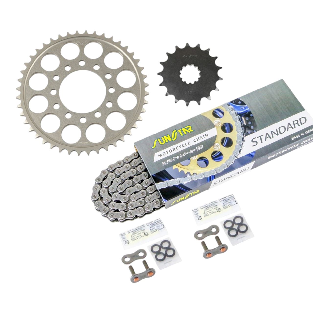 サンスター KS5D811 スプロケット&チェーンキット シルバー 530 フロント17T リア44T ZZR1200 02-05年 3点セット SUNSTARチェーン スプロケ