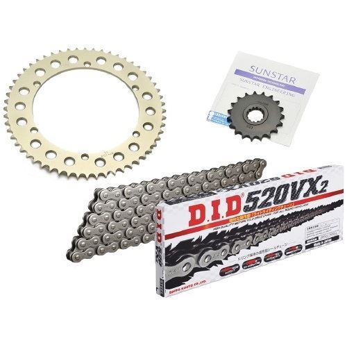 サンスター KD40717 スプロケット&チェーンキット ゴールド 525 フロント16T リア40T 3点セット Z750FXII/III Z750GP 鉄 スチール DIDチェーン スプロケ|バイクマン 店