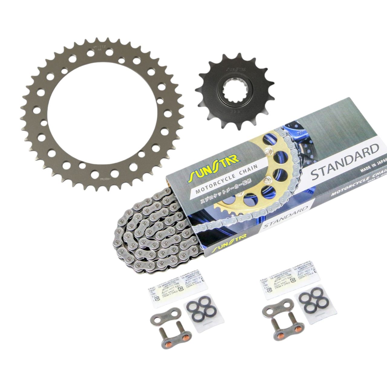 サンスター KS31301 スプロケット&チェーンキット スタンダード 520 フロント15T リア44T 3点セット SR400 88年-21年 SUNSTARチェーン スプロケ チェーン