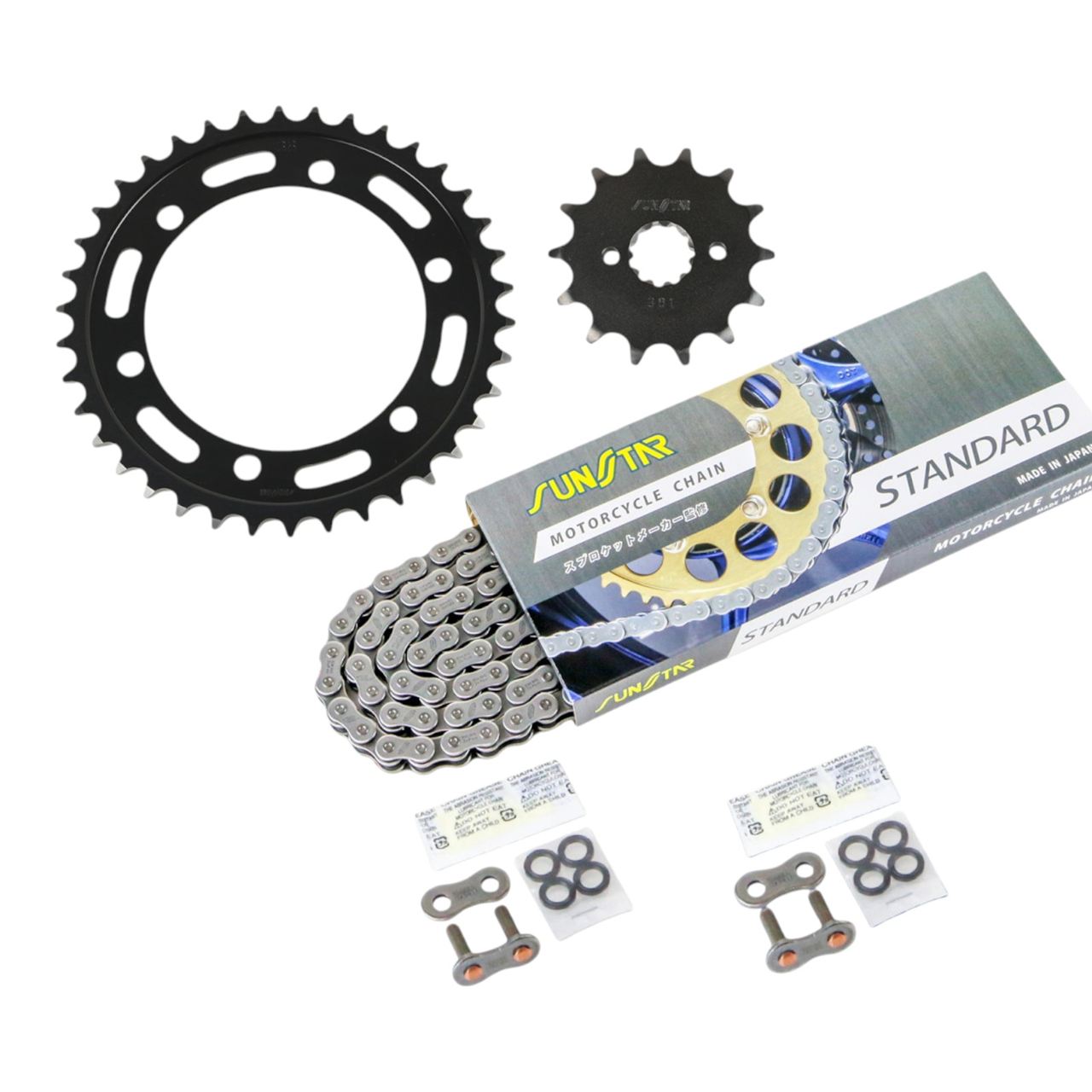 サンスター KS31505 スプロケット&チェーンキット スタンダード 520 フロント14T リア38T 3点セット CBR250R 11年-13年 SUNSTARチェーン スプロケ チェーン｜バイクマン　店