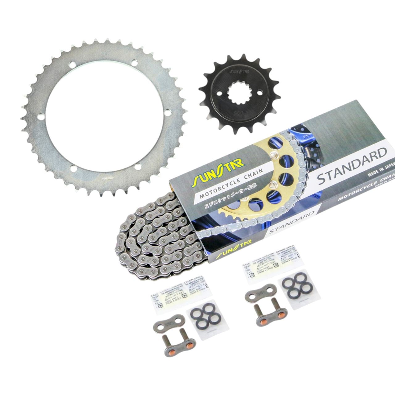 サンスター KS34405 スプロケット&チェーンキット スタンダード 520 フロント16T リア42T 3点セット SR500 78年-87年 SUNSTARチェーン スプロケ チェーン｜バイクマン　店