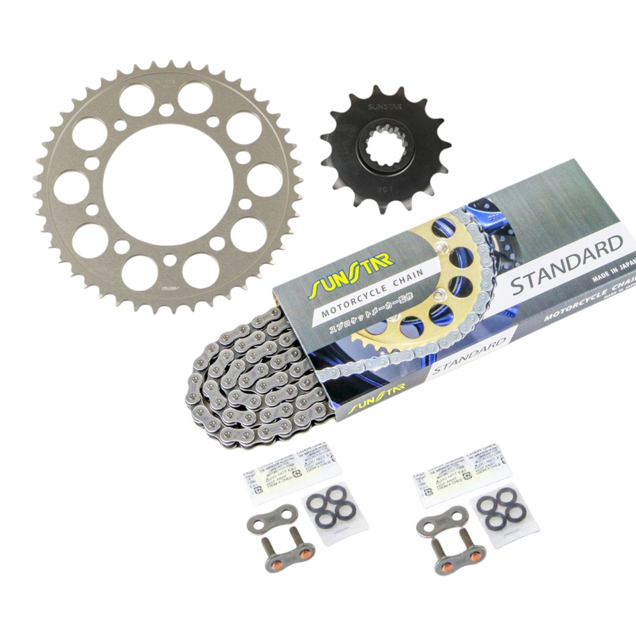 サンスター KS35001 スプロケット&チェーンキット スタンダード 520 フロント15T リア45T 3点セット CB400F CBR400R 400X SUNSTARチェーン スプロケ チェーン