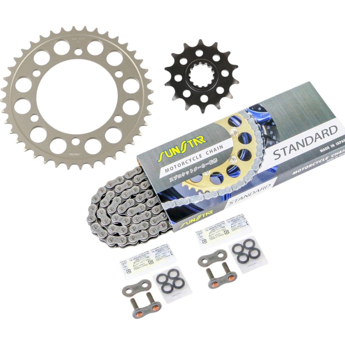 サンスター KS37601 スプロケット&チェーンキット スタンダード 520 フロント14T リア40T 3点セット ニンジャ250 18年-22年 / Z250 19年-21年 ニンジャ 駆動