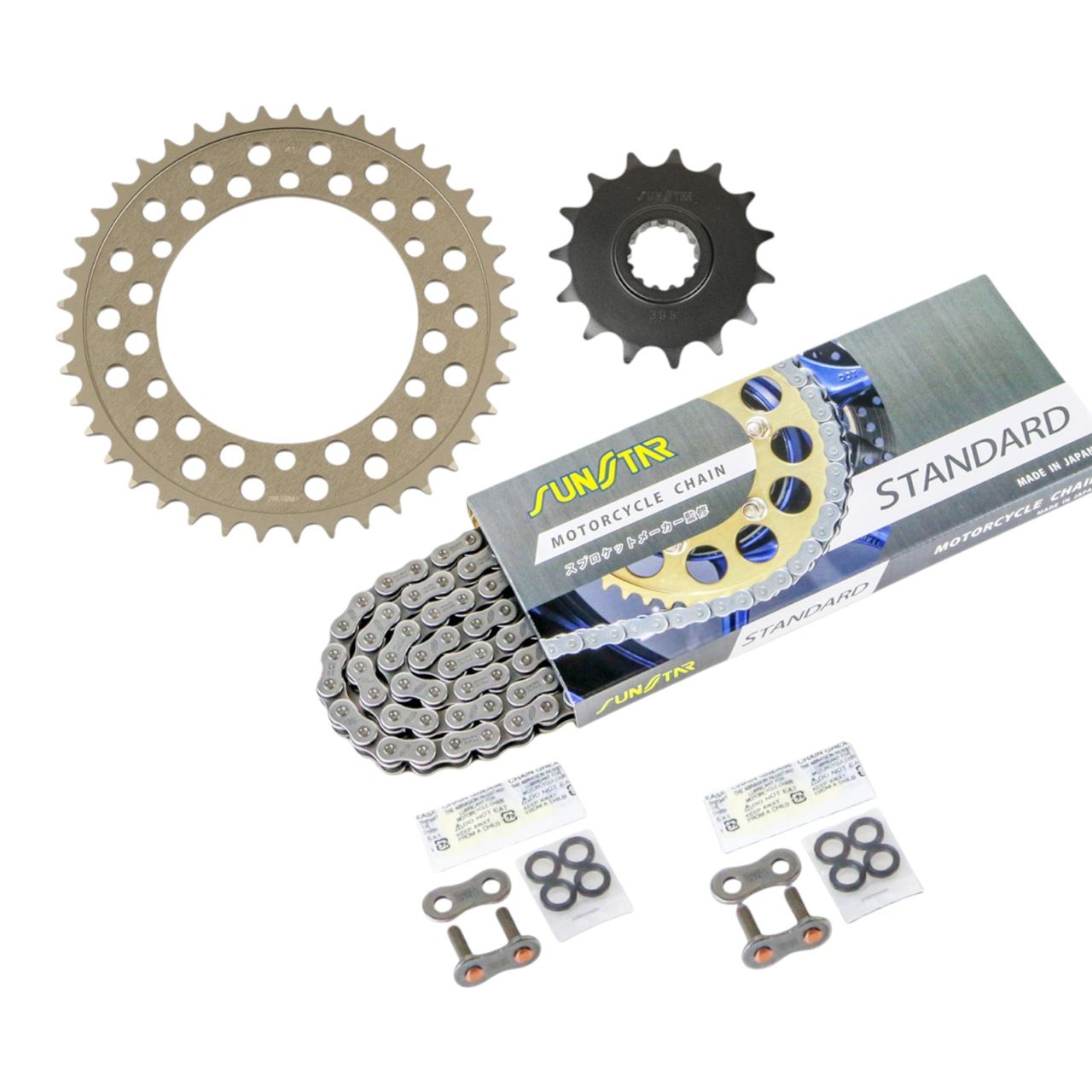 サンスター KS38101 スプロケット&チェーンキット スタンダード 520 フロント15T リア41T 3点セット FZR400R 87年 SUNSTARチェーン スプロケ チェーン