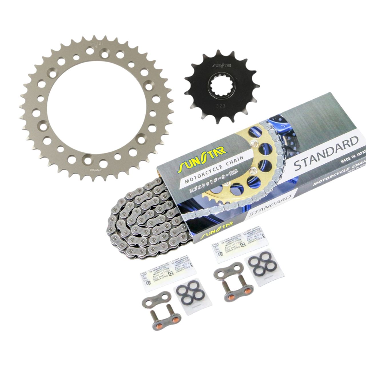 サンスター KS3D301 スプロケット&チェーンキット スタンダード 520 フロント15T リア41T 3点セット DR-Z400SM 05年-09年 SUNSTARチェーン スプロケ チェーン