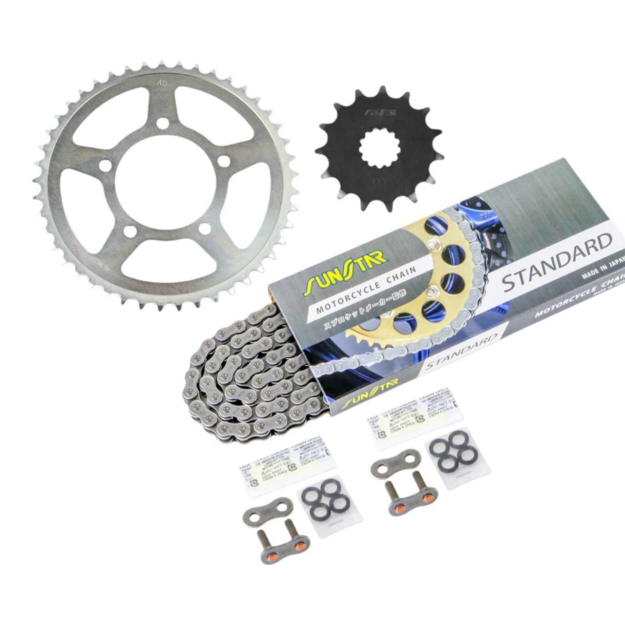 サンスター KS3D605 スプロケット&チェーンキット スタンダード 520 フロント15T リア45T 3点セット SV400S 98年-06年 SUNSTARチェーン スプロケ チェーン|バイクマン 店