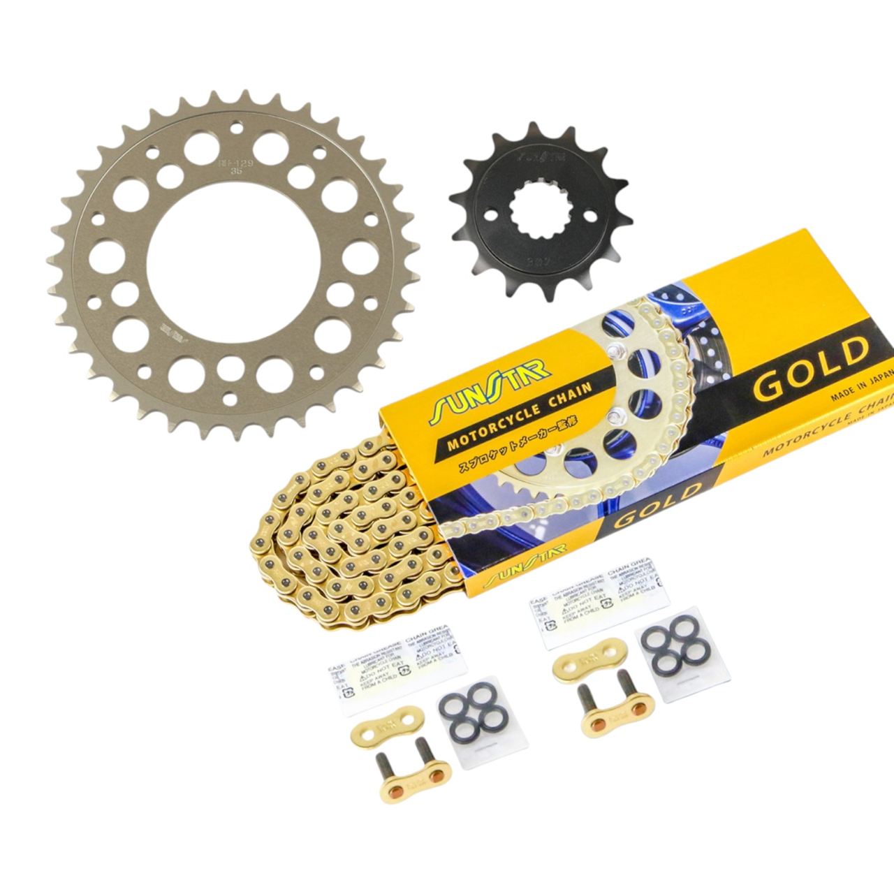 サンスター KS3F603 スプロケット&チェーンキット ゴールド 520 フロント14T リア35T 3点セット ホンダ GB350/S/C 21年-25年 スプロケ チェーン|バイクマン 店