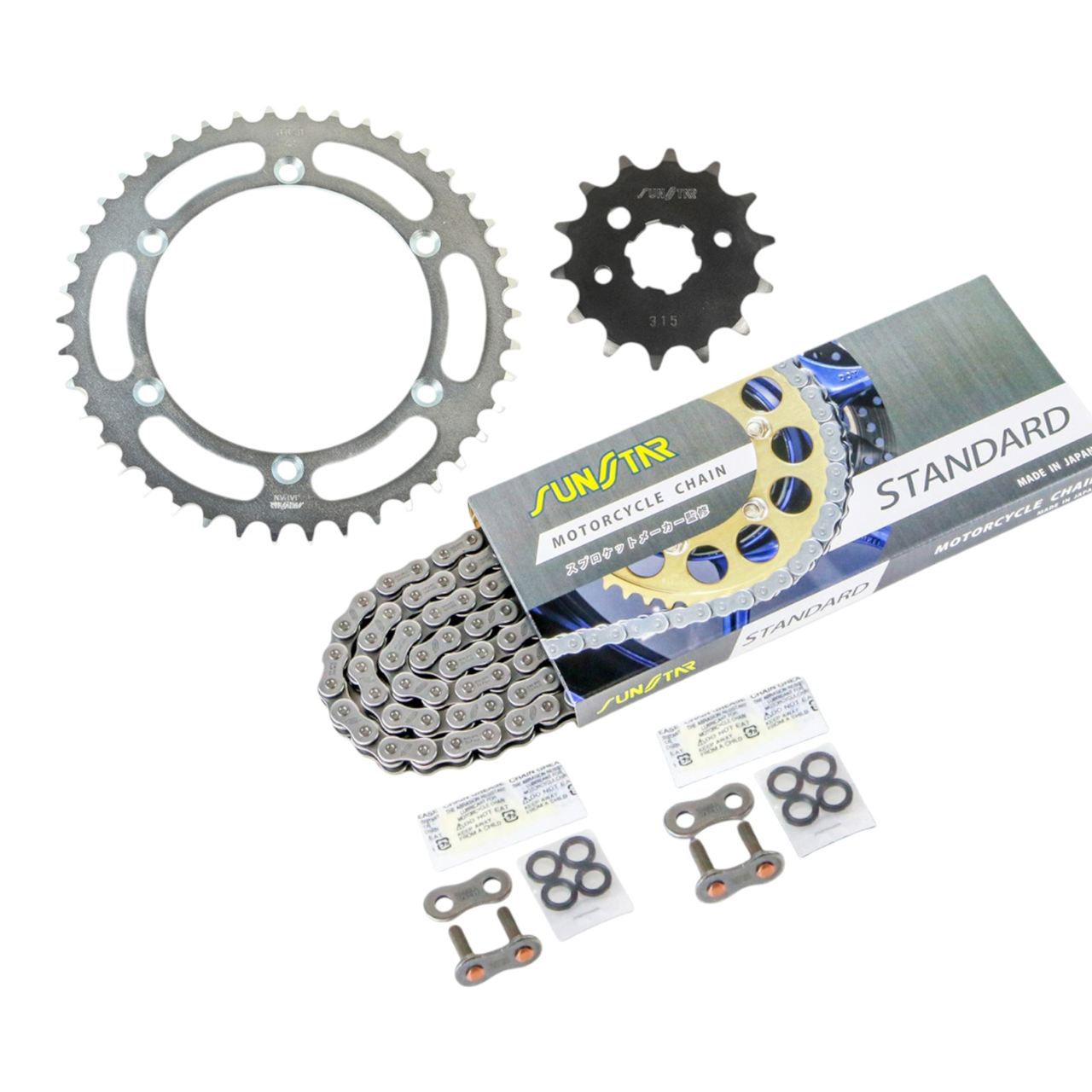 サンスター KS3G505 スプロケット&チェーンキット スタンダード 520 フロント14T リア42T 3点セット KDX220SR 94年-99年 スプロケ チェーン
