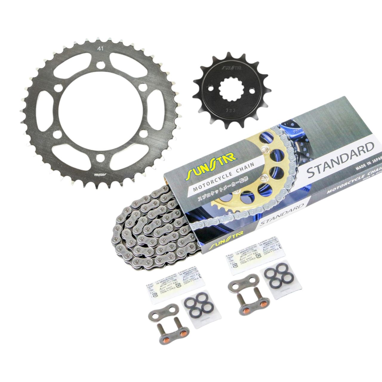 サンスター KS3K705 スプロケット&チェーンキット スタンダード 520 フロント15T リア41T 3点セット FX400R 86年-88年 スプロケ チェーン|バイクマン 店
