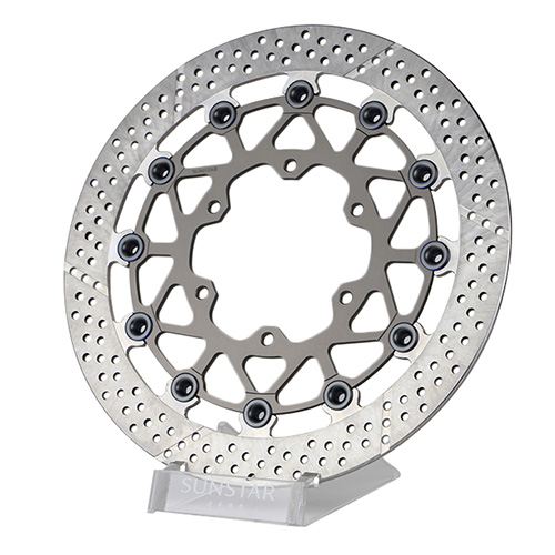サンスター WT029FL ワークスエキスパンド フロントディスクローター フルフローティング 左用 330mm ブラック 1枚 CBR929RR CBR954RR ブレーキディスク
