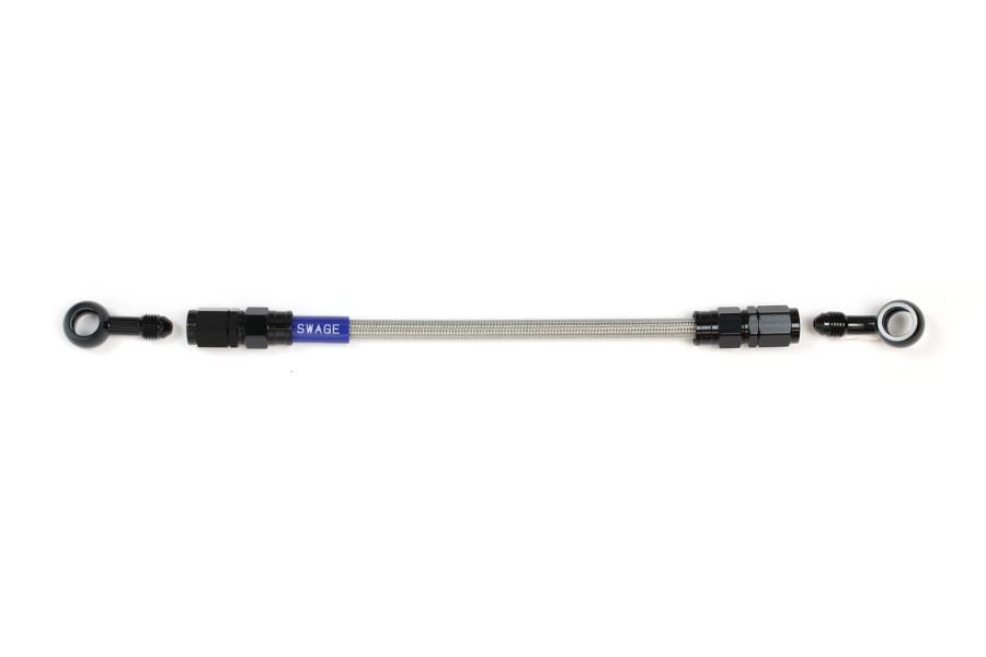 メッシュ ブレーキホース 1425mm クリアホース/ブラック ST-20 スウェッジライン BAK-1112M-1425 イージーオーダーホース プロト