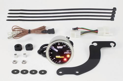 SP武川 05-05-0080 φ48スモールDNタコメーターキット 12500RPM レブインジケーター付 モンキー125 小型 ステンレス メーター パーツ タケガワ