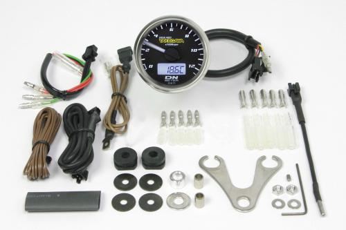 SP武川 05-05-0083 φ48スモールDNタコメーター 12500RPM 汎用(12V専用) 小型 ステンレス メーター パーツ タケガワ