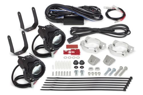SP武川 05-08-0686 LEDフォグランプキット カットライン/10W ホワイト/イエロー切替 2個入 モンキー125 グロム MSX125 ダックス125 補助ランプ