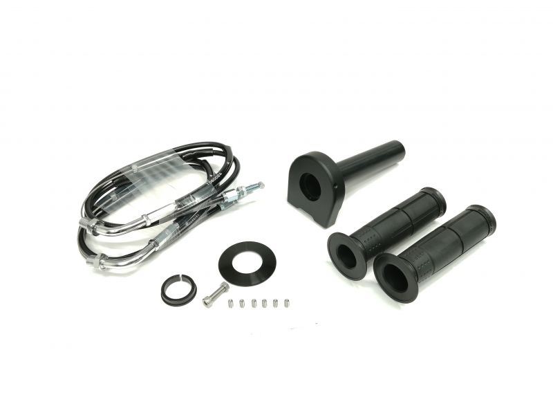 アクティブ 1062422 汎用スロットルキット タイプ2 メッキ金具 ブラック 巻取φ40 900mm|バイクマン 店