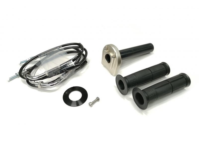 アクティブ 1063414 汎用スロットルキット タイプ3 メッキ金具 チタンゴールド 巻取φ40 700mm