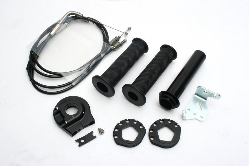 アクティブ 1065308 ハイスロットルキット EVO2 スモール ブラック 巻取φ44/46 YZF-R3(ABS) YZF-R25 YZF-R25(ABS)|バイクマン 店
