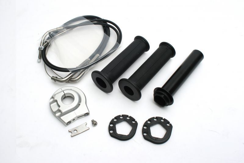 アクティブ 1065703 ハイスロットルキット EVO2 スモール シルバー 巻取φ40/42 ニンジャ250 ニンジャ250(ABS) Z250 Z250 ABS|バイクマン 店