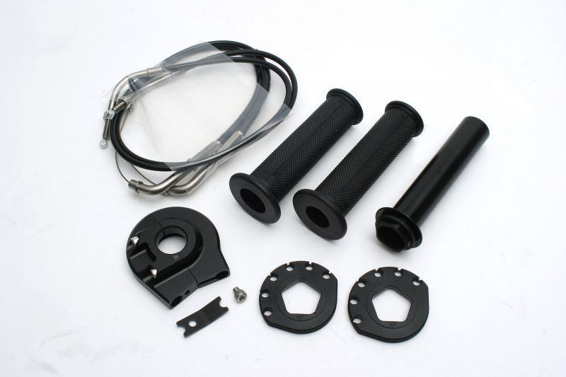アクティブ 1065706 ハイスロットルキット EVO2 ラージ ブラック 巻取φ50/52 ニンジャ250 ニンジャ250(ABS) Z250 Z250 ABS|バイクマン 店