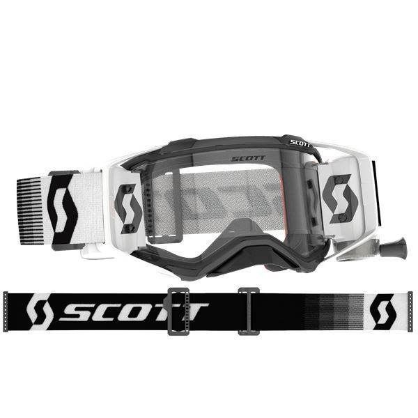 SCOTT 272822-7702113 PROSPECT ゴーグル WFS ロールオフ付き プレミアムブラック/ホワイト バイク 目 保護 紫外線|バイクマン 店