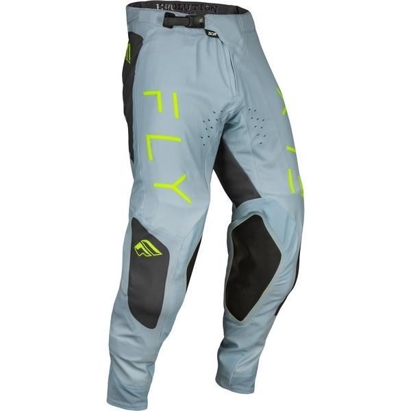 FLY 377-13134 24 EVOLUTION DST MXパンツ アイスグレー/チャコール/ネオングリーン 34インチ バイク ズボン ストレッチ