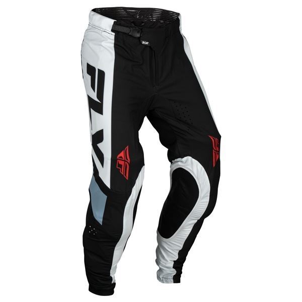FLY 377-73036 24モデル LITE MXパンツ ブラック/ホワイト/デニム 36インチ バイク ズボン ストレッチ メッシュ