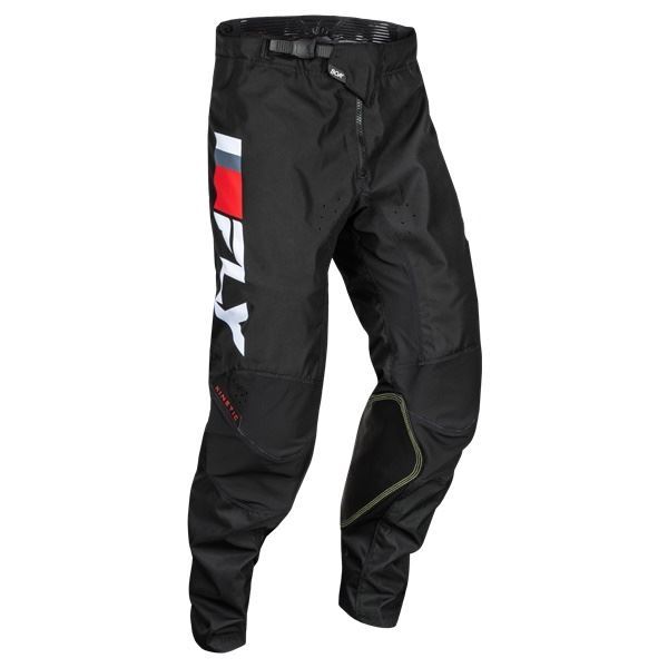 FLY 377-43238 24モデル KINETIC PRIX MXパンツ レッド/グレー/ホワイト 38インチ バイク ズボン ストレッチ メッシュ