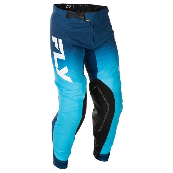 FLY EVOLUTION DST MXパンツ ブルー/ホワイト ズボン ストレッチ バイクウェア モトクロス フライ ウエストウッド