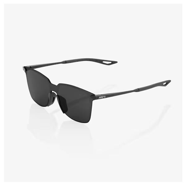 100% 60020-00009 LEGERE SQUARE 黒眼鏡 ポリッシュドブラック スモークレンズ レジェール 真四角 軽さ 駈けっくら 銀輪 ベイスボール 運動競技