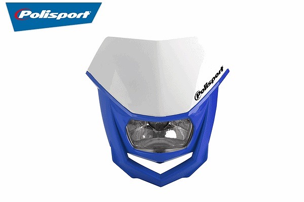 POLISPORT ポリスポーツ 8657400039 HALOヘッドライト ホワイト/ブルー 外装 ウエストウッド｜バイクマン　店