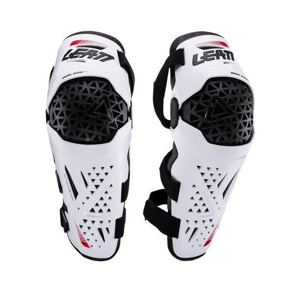 リアット 5024060830 24モデル デュアル AXIS PRO ニーシンガード ホワイト S/M 左右セット バイク ライディング ひざ 保護