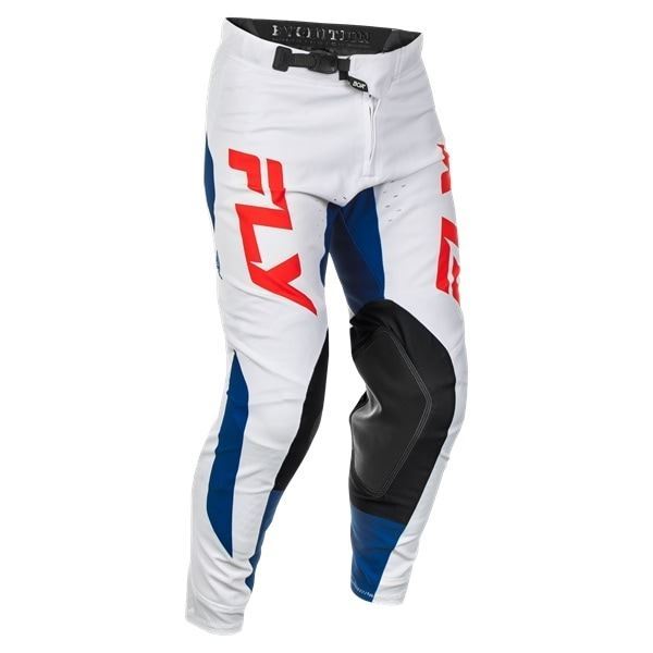 FLY 378-13332 EVOLUTION DST MXパンツ レッド/ホワイト/ブルー 32インチ バイク ズボン ストレッチ|バイクマン 店