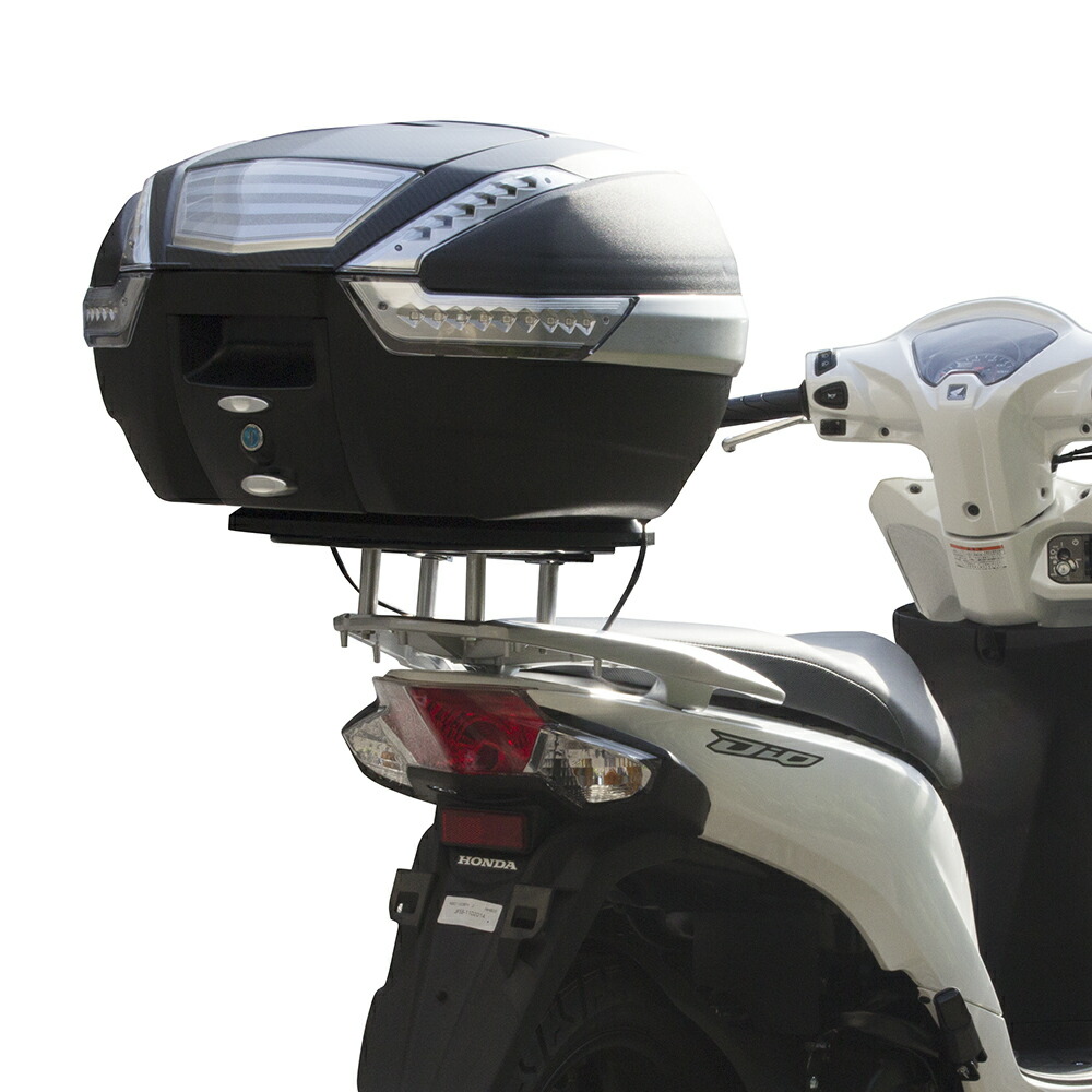 最安値挑戦 リアボックス 38l リフレクタ Ledウインカ クリア リアキャリアセット Dio110 Lead125用 バイク 大容量 通勤 通学 トップケース ツーリングバッグ 最新情報 Www Flintgarden Com