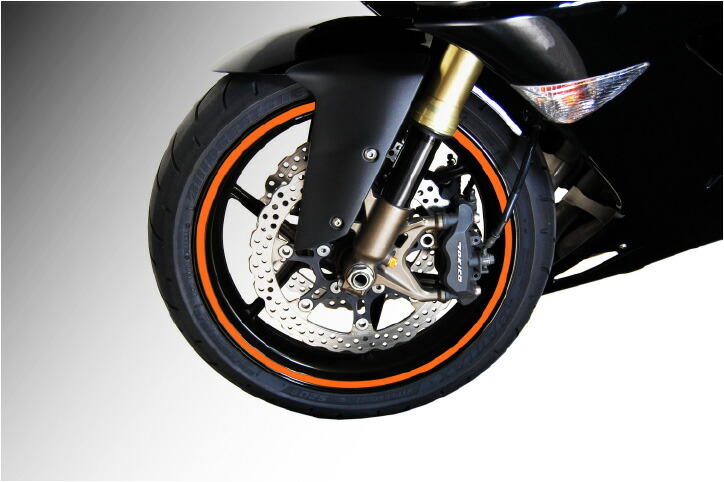 楽天市場 17インチ用リムステッカー オレンジ タイヤ ホイール ライン ステッカー バイクパーツセンター パーツセンター楽天市場店