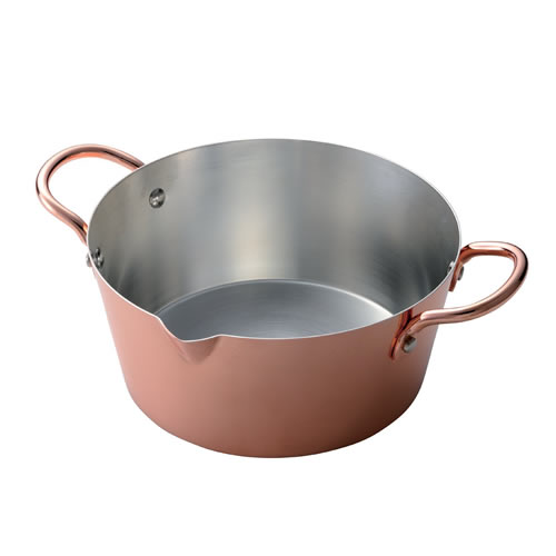 【送料無料】『からっと銅のあげなべ 18cm (3782)』［田辺金具］【日本製 ガス火専用 揚げ鍋 なべ てんぷら鍋 銅製 キッチン 雑貨】｜美・健・屋