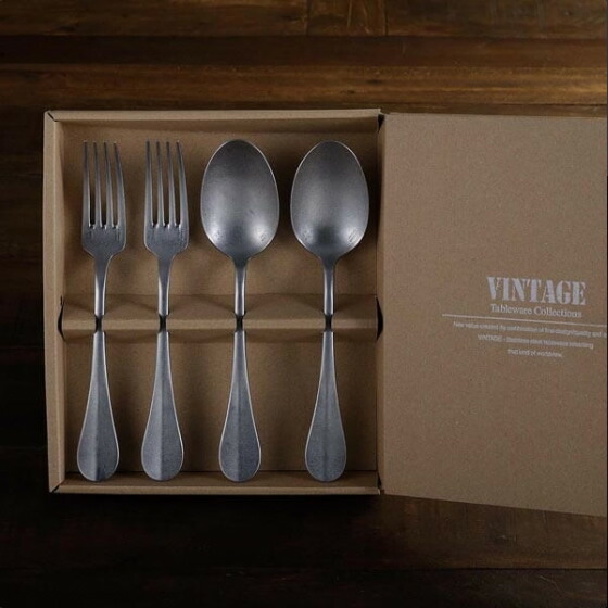 楽天市場】ヴィンテージ スコップ カトラリー 4本セット