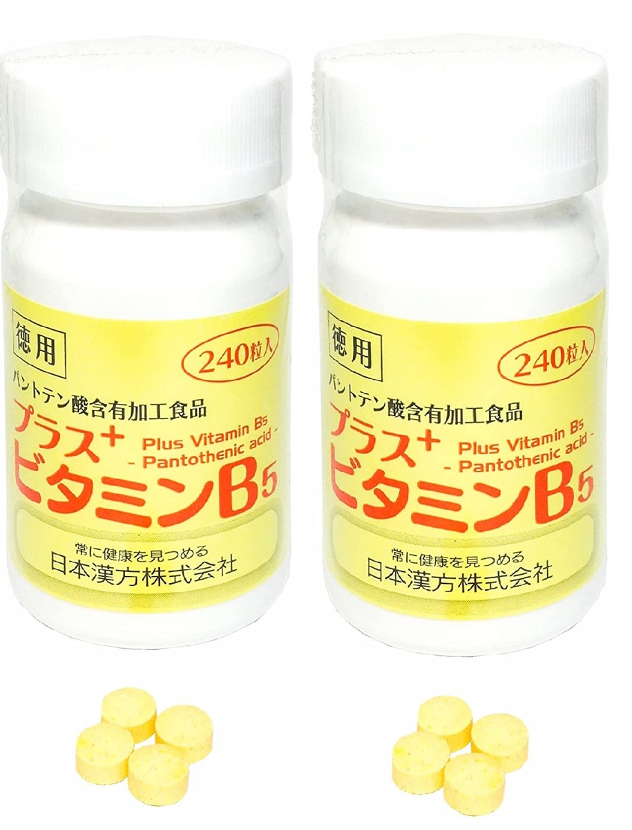 日本漢方 つけ加えるヴィタミンB5 徳用 240粒入 2個書き割り
