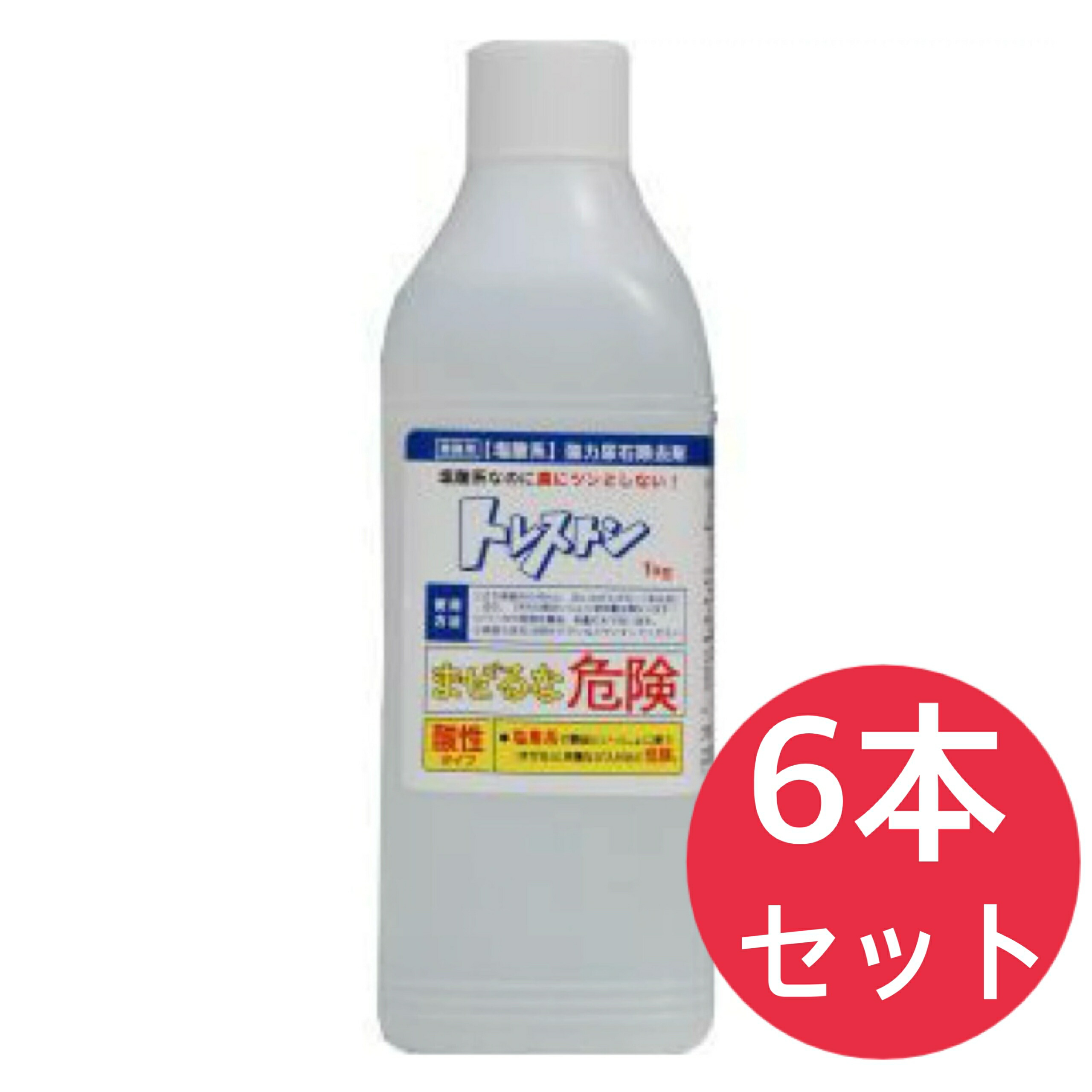 豪然たる尿石取りすてる剤 プロケミ トレス米トン 1kg×6本入 幼児用便器用洗い濯ぎ剤