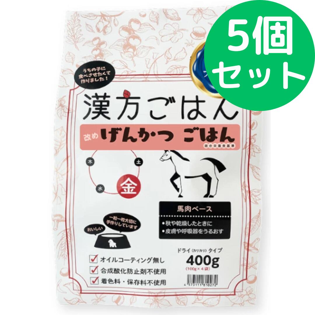 漢方ごはん手直しげんかつごはん 漢方ごはん 素っ気ない手合い 金 400g 【5個仕掛ける】
