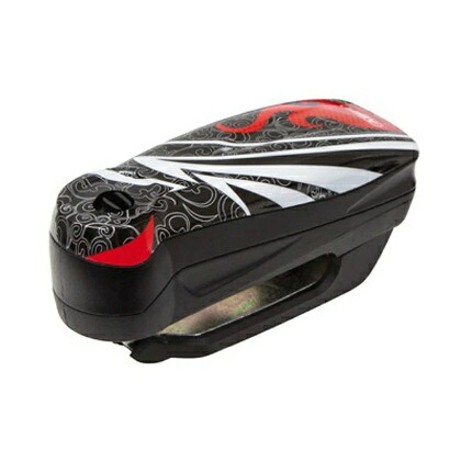 ABUS（アブス）　Detecto 7000 RS1 アラームディスクロック　FLAME BLACK｜バイク用品店 バイクワールド