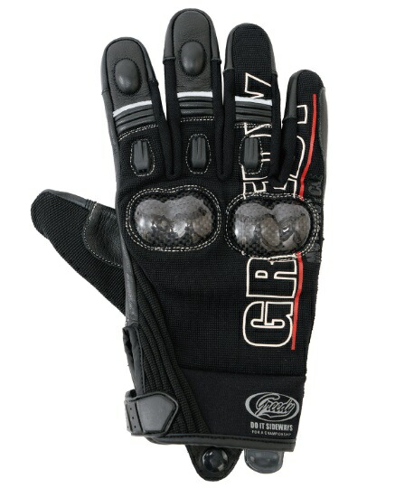 GREEDY　GSG-062　STREET RIDING MESH GLOVE　ブラック（メッシュグローブ）