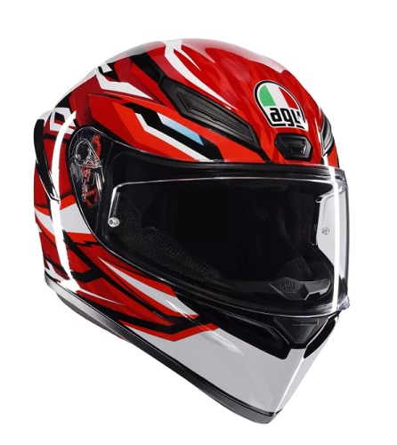 AGV（エージーブイ）　18394007035　K1 S JIST Asian Fit - LION BLACK/RED/WHITE　アジアンフィット（フルフェイスヘルメット）【正規品】