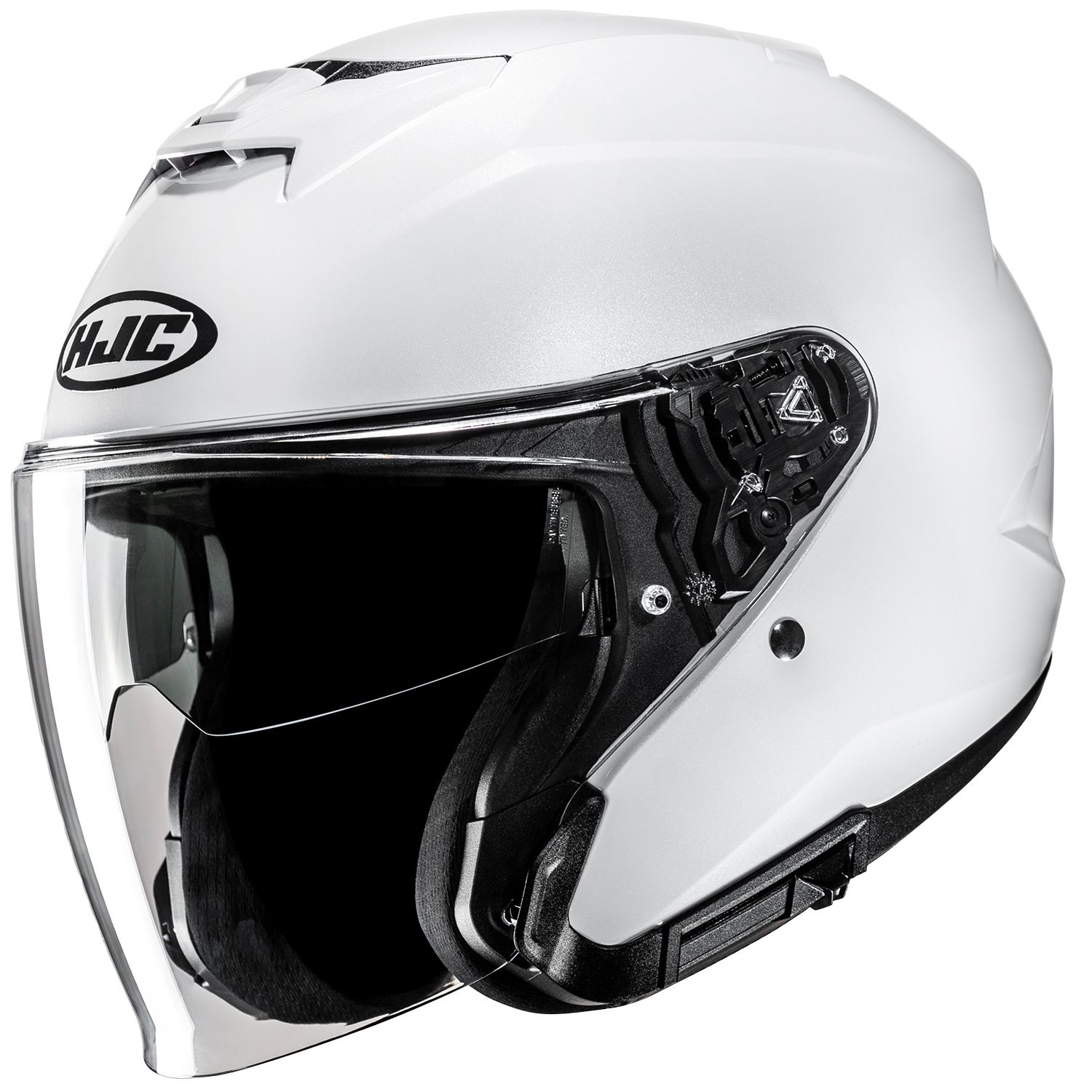 HJC（エイチジェイシー）　HJH273　i31 ソリッド　オープンフェイスヘルメット　パールホワイト　　街乗りからツーリングまで様々な用途に対応するインナーバイザーを備えたオープンフェイスヘルメット！｜バイク用品店 バイクワールド