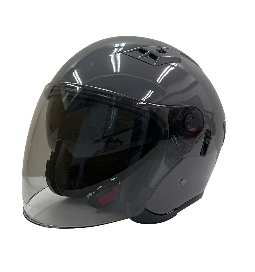 MOTO-VIPER MP500 FLICKER ヘルメット グレー インナーシールド付きのオープンシールドジェットヘルメット|バイク用品店 バイクワールド