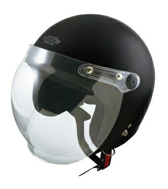 SPEED-PIT(TNK工業) XX-606 シールド付きジェットヘルメット ハーフマッドブラック XXL (62~64cm)のゆったりサイズ!FRP帽体で軽量!|バイク用品店 バイクワールド