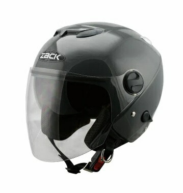 SPEED-PIT（TNK工業）　ZJ-3_ZACK_GRAY　シールド付きジェットヘルメット　クラシック・グレイ　　（インナーシールド内臓/UVカット/洗える内装/ワンタッチホルダー/エアーインテーク機能）