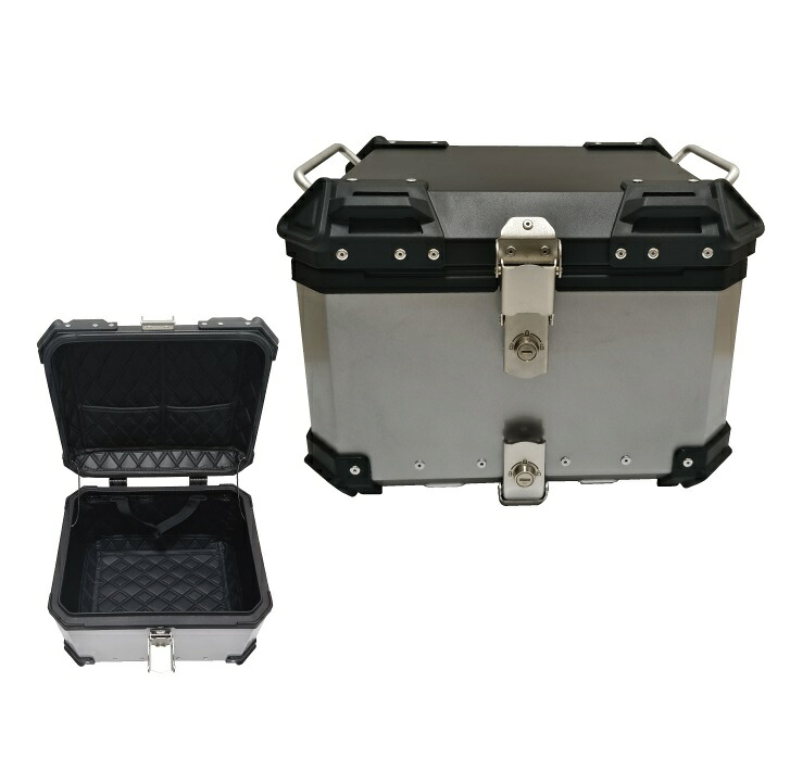 MAD MAX（マッドマックス）　MM18-WX45L-SV　オートバイ用 アルミ製 リアボックス WX トップケース 45L シルバー｜バイク用品店 バイクワールド