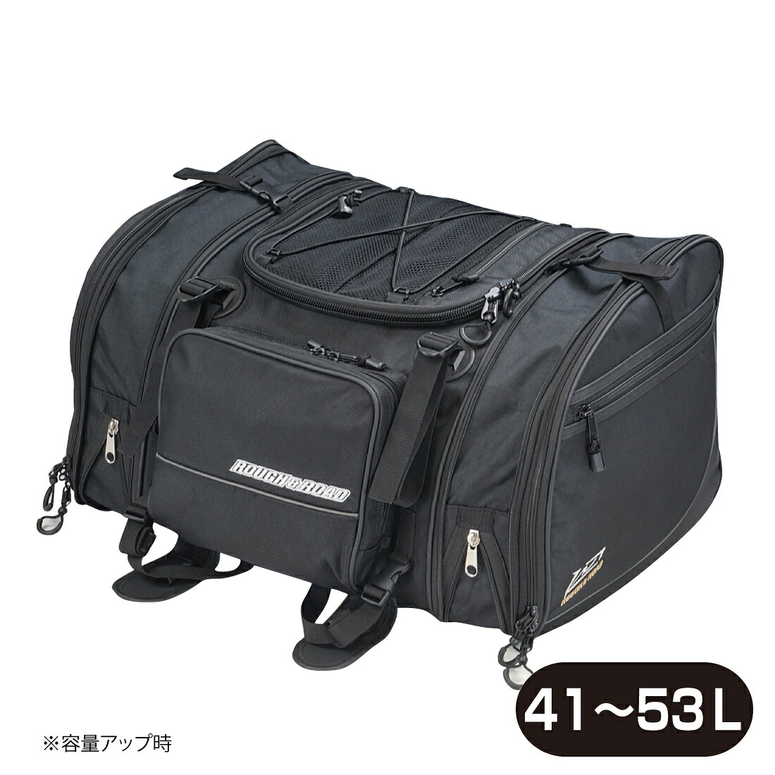 ROUGH&ROAD（ラフ&ロード）　RR9036　ラフリアバッグ53　ブラック｜バイク用品店 バイクワールド
