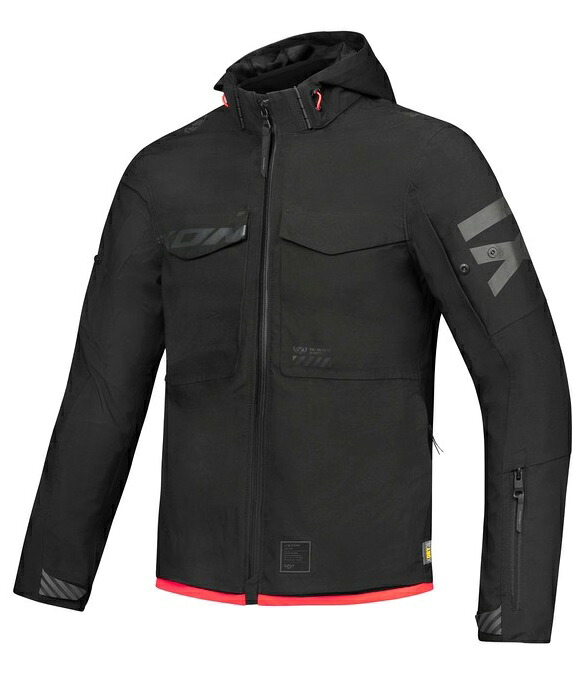 IXON（イクソン）　105101087　M-PARK WP A 秋冬オールシーズンジャケット(BLACK/BRIGHT RED)