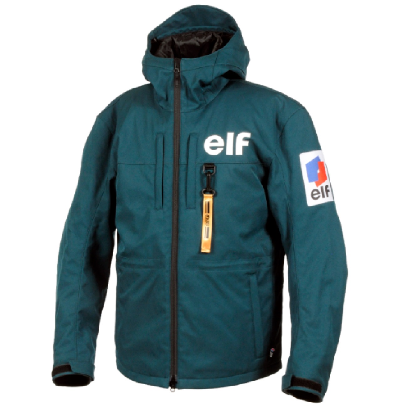 【特価】elf（エルフ）EJ-W122 クラシックロゴジャケット BRITISH GREEN　肩 肘 背 パッド標準装備　防風ジャケット